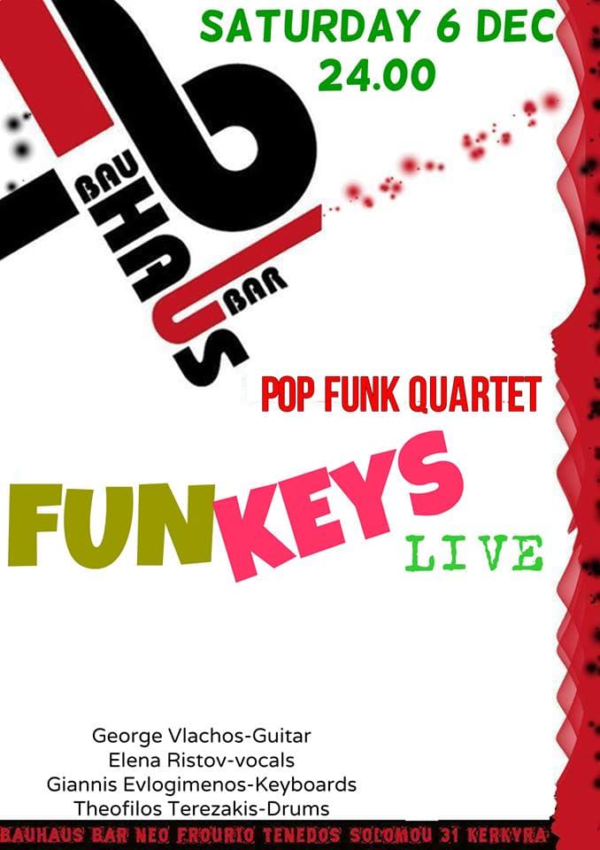  Pop Funk Quartet Funkeys Live @ Bauhause, 06/12/2014